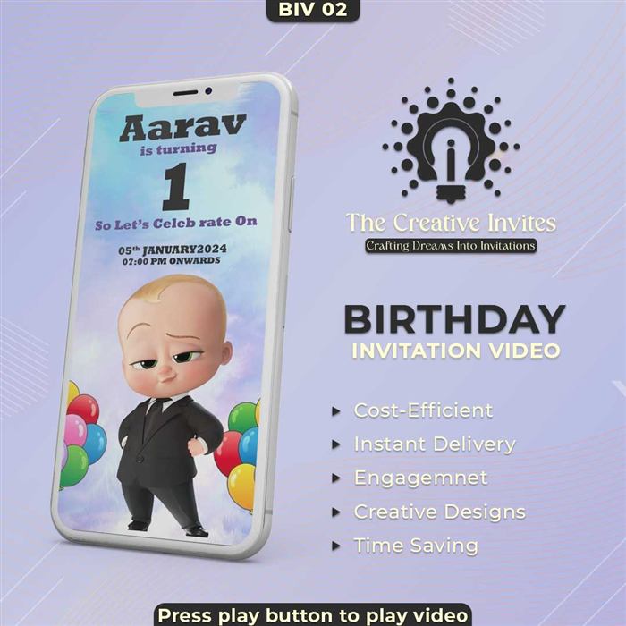 Birthday Invitation Video 02