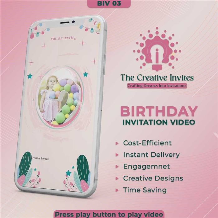 Birthday Invitation Video 03