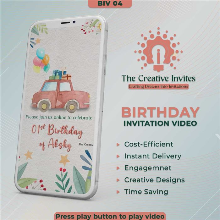 Birthday Invitation Video 04