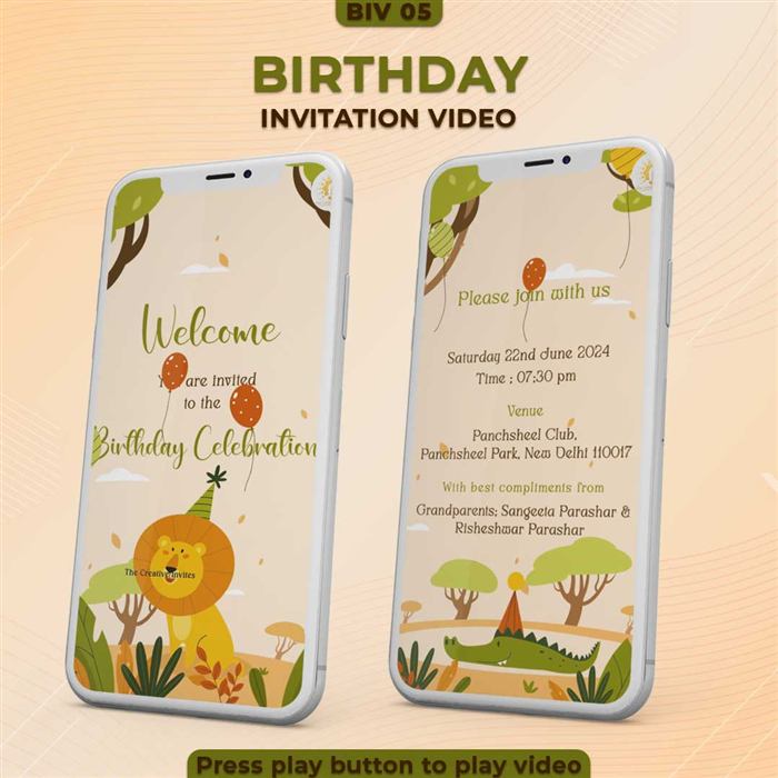 Birthday Invitation Video 05