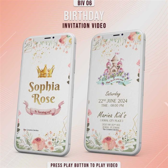 Birthday Invitation Video 06