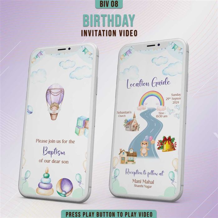 Birthday Invitation Video 08