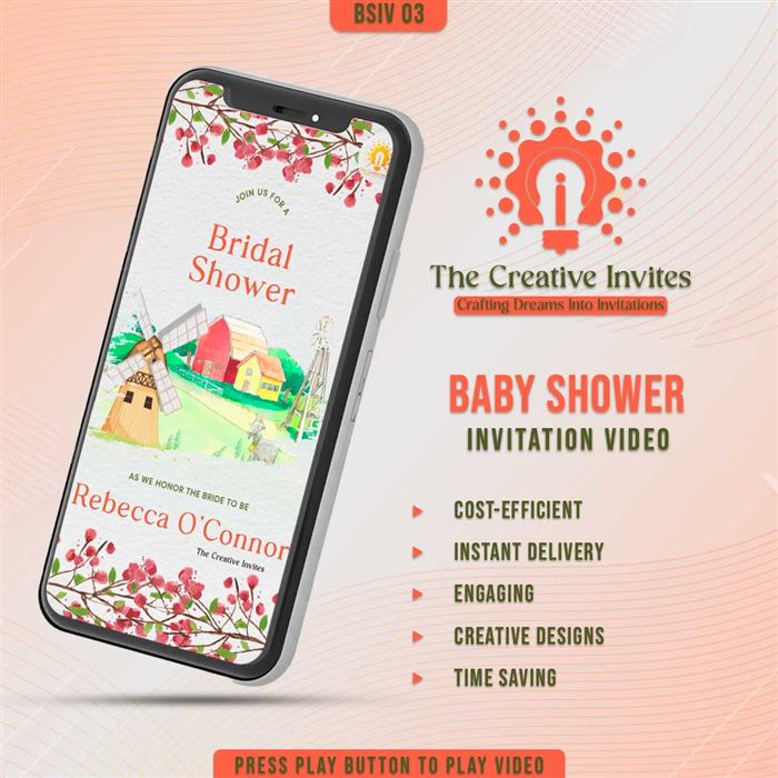 Baby Shower Invitation Video 03