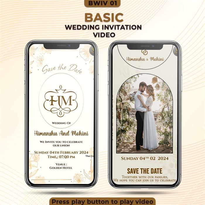 Basic Wedding Invitation Video 01