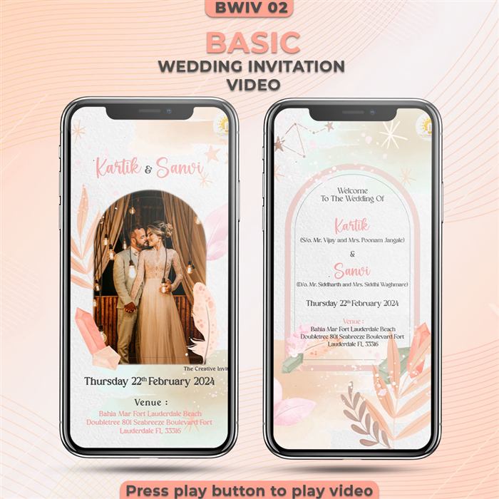 Basic Wedding Invitation Video 02