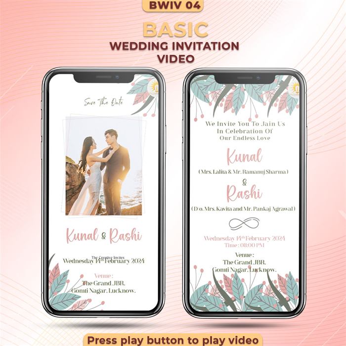 Basic Wedding Invitation Video 04