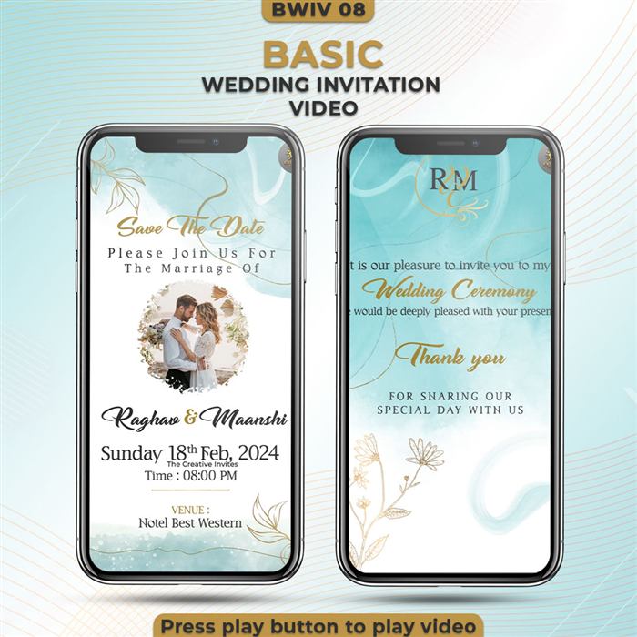Basic Wedding Invitation Video 08