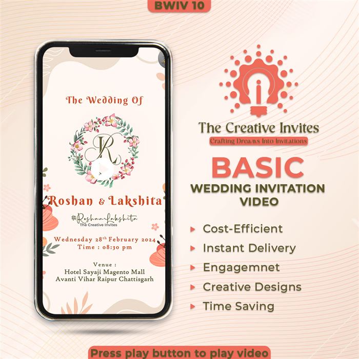 Basic Wedding Invitation Video 10
