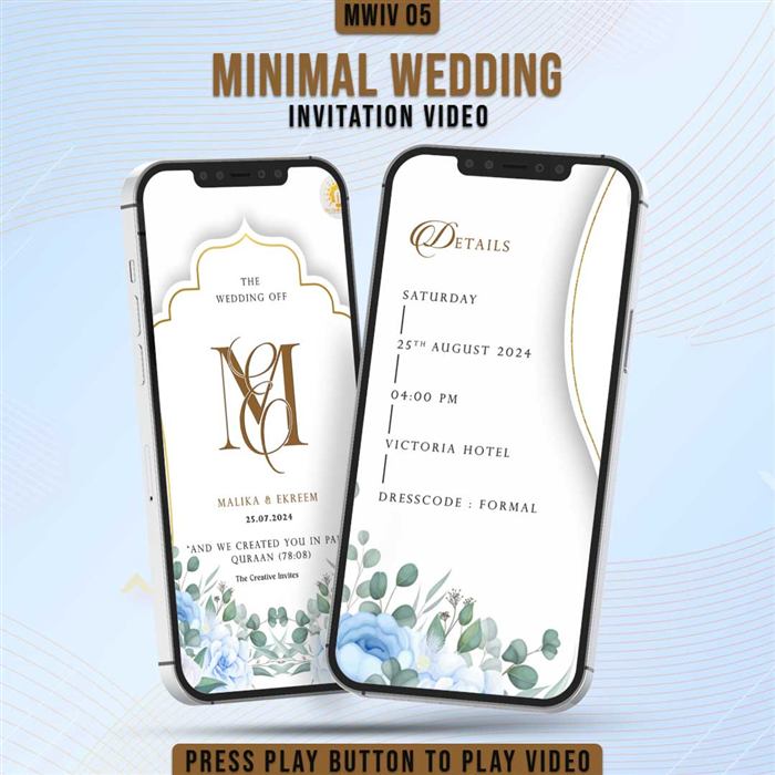 Minimal Wedding Invitation Video 05