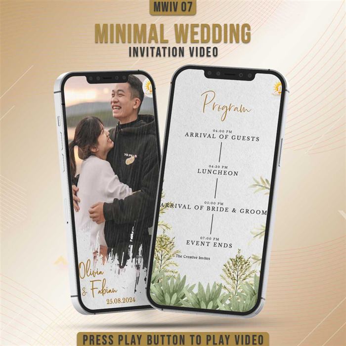 Minimal Wedding Invitation Video 07