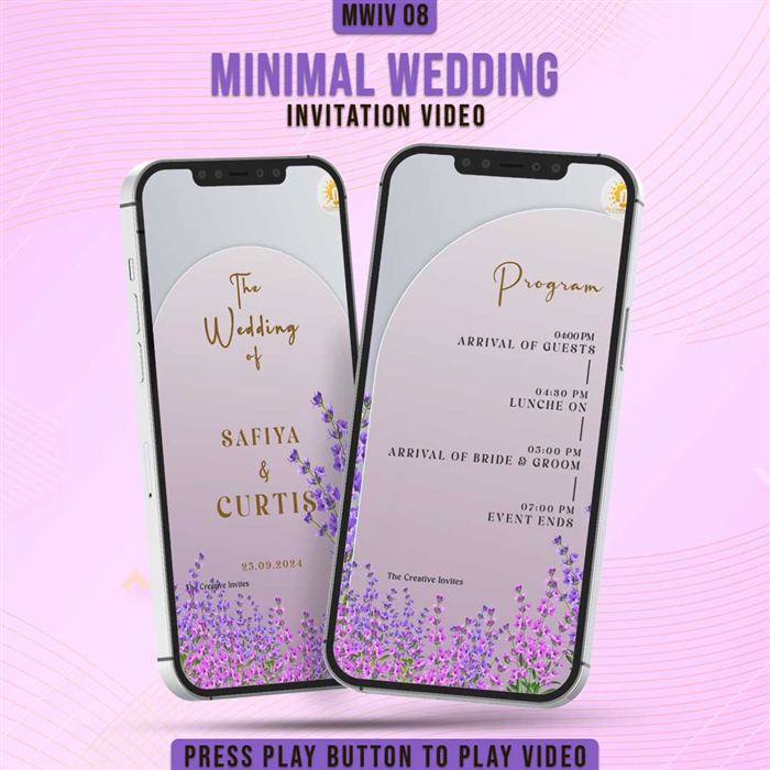 Minimal Wedding Invitation Video 08