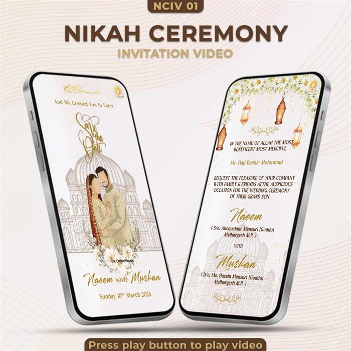 Nikah Ceremony Invitation Video 01