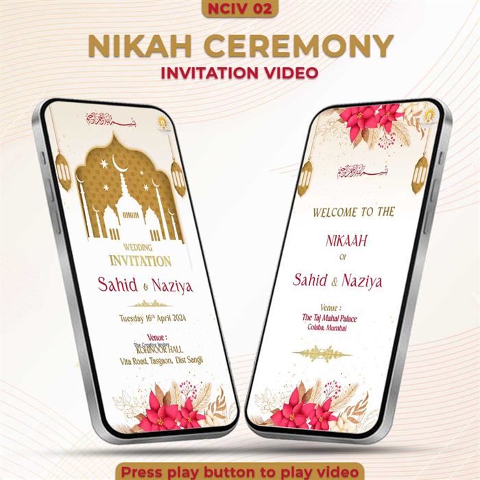 Nikah Ceremony Invitation Video 02