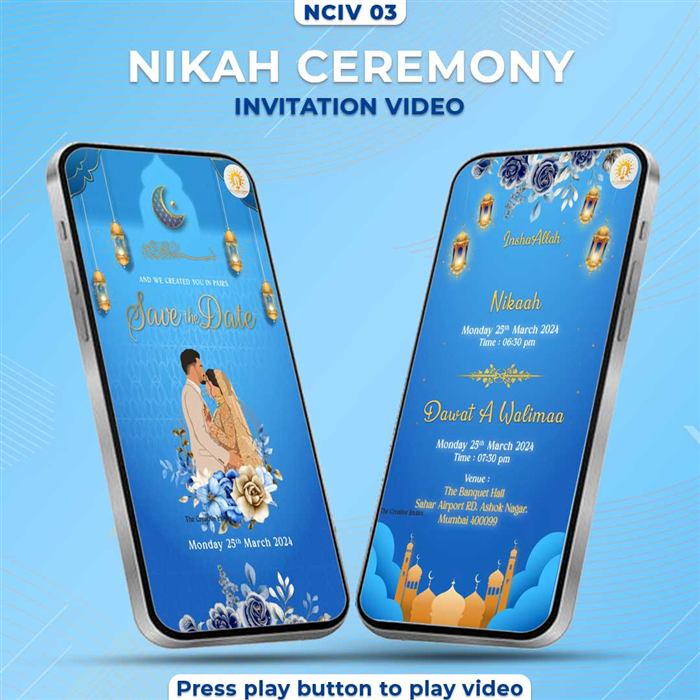 Nikah Ceremony Invitation Video 03