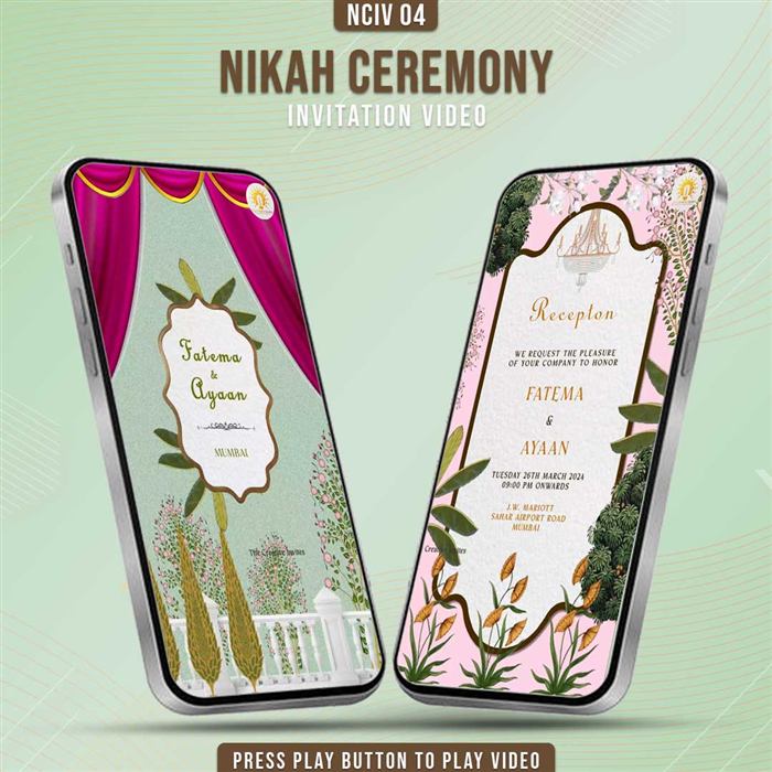 Nikah Ceremony Invitation Video 04
