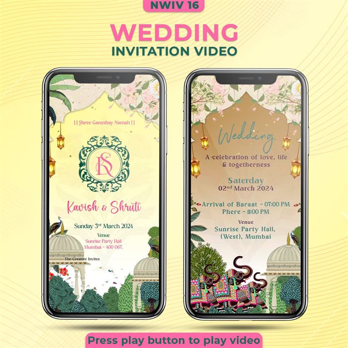 Normal Wedding Invitation Video 16