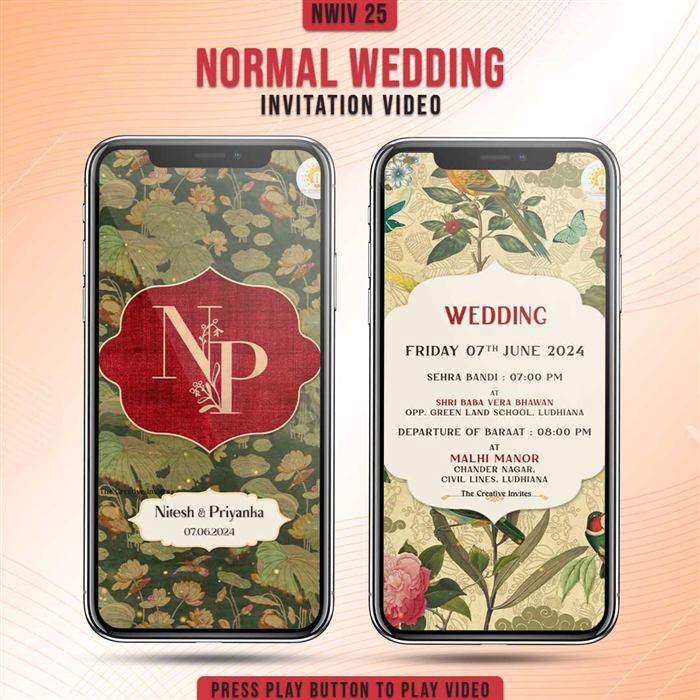 Normal Wedding Invitation Video 25