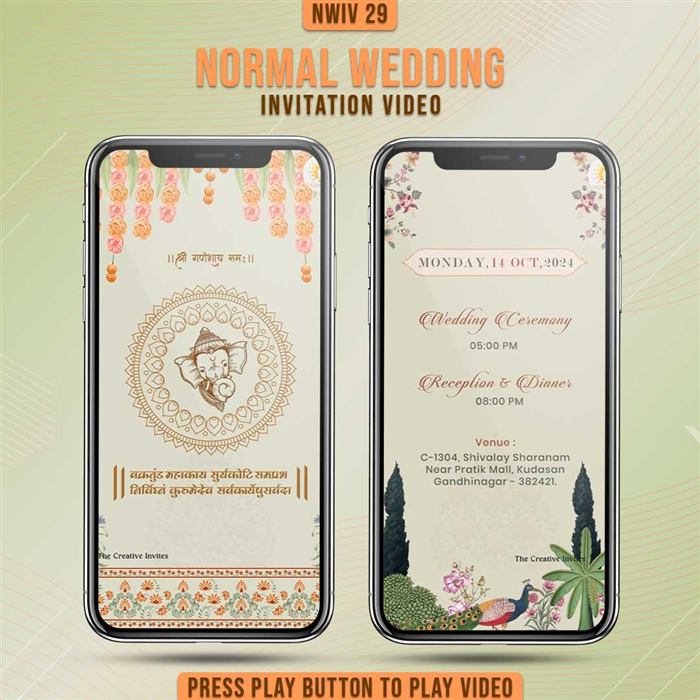 Normal Wedding Invitation Video 29
