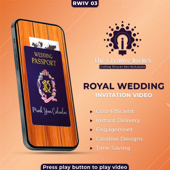 Royal Wedding Invitation Video 03