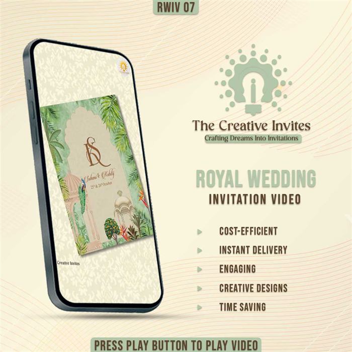 Royal Wedding Invitation Video 07