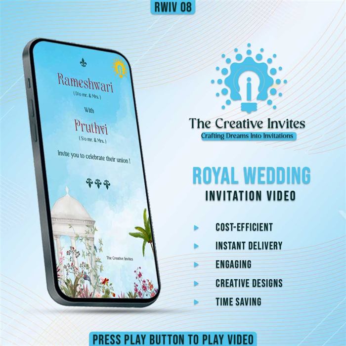 Royal Wedding Invitation Video 08