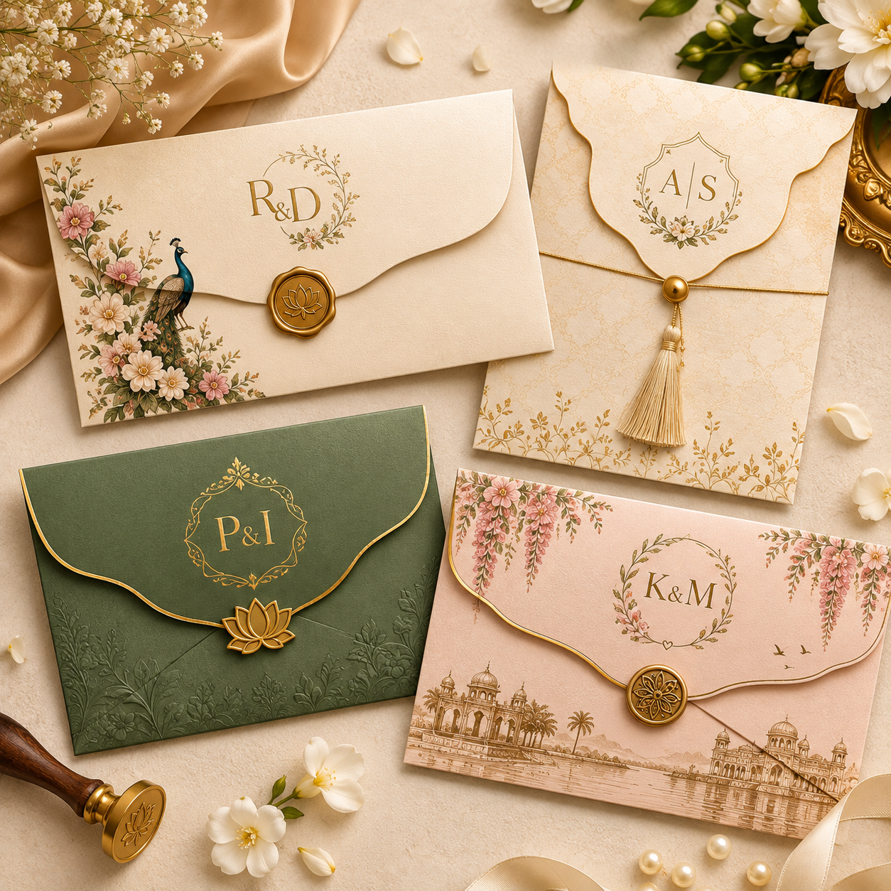 Custom wedding envelopes