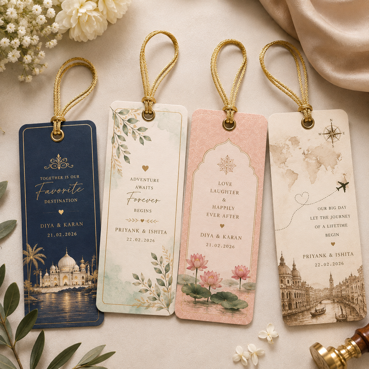 Personalised luggage and hamper tags, standard and shape cut