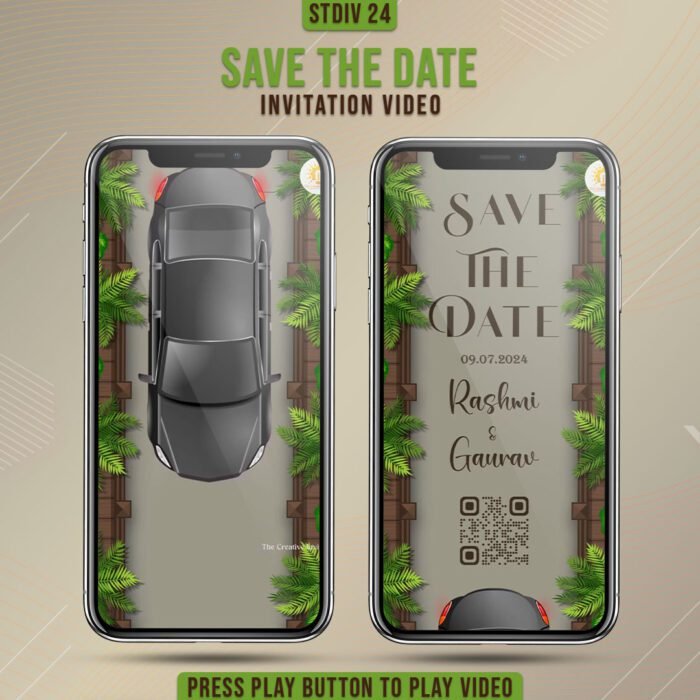 save the date animated invitation