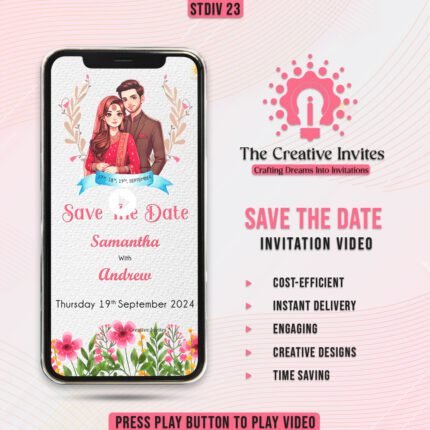 save the date animated invitation