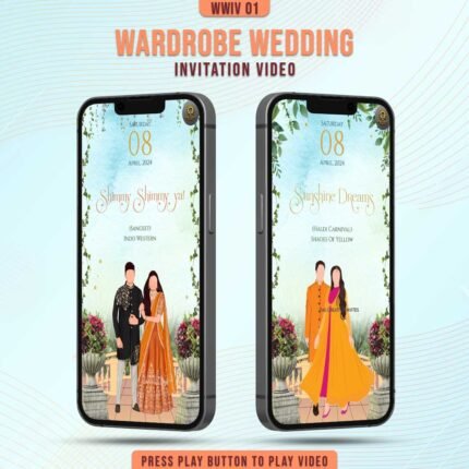 wardrobe wedding invitation