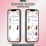 wardrobe wedding invitation