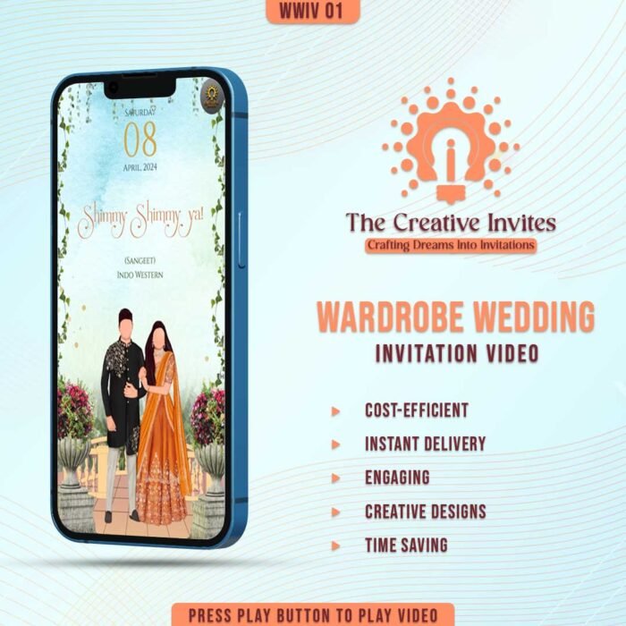 wardrobe wedding invitation