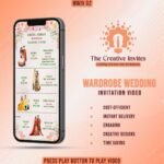 wardrobe wedding invitation