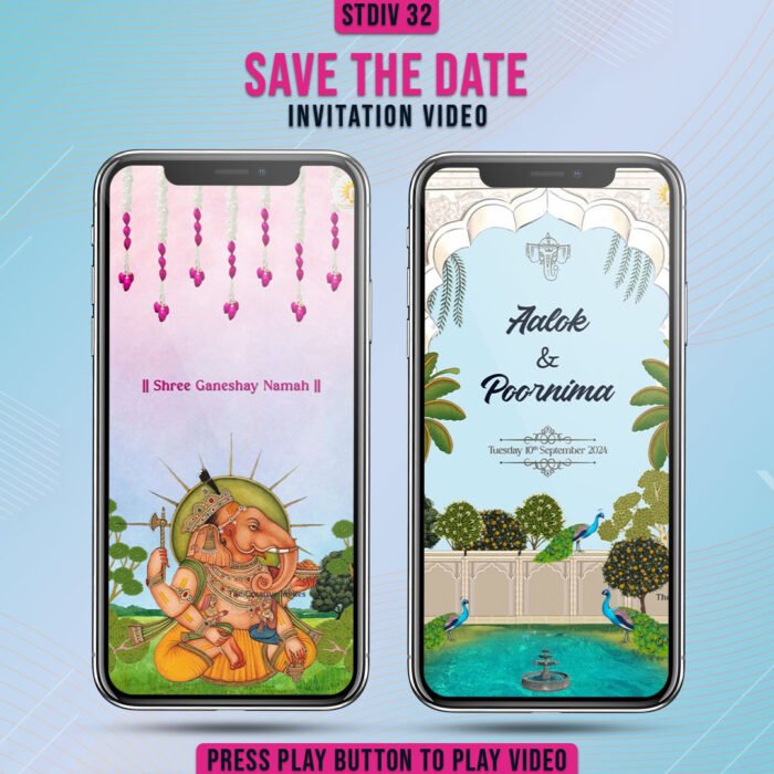 Royal animated save-the-date video