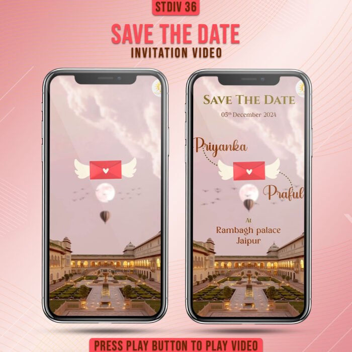 Balloon royal save-the-date video