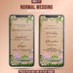 Rustic WhatsApp wedding invitation