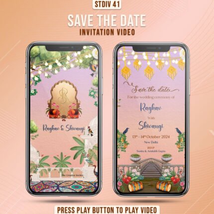 Animated save the date Mughal