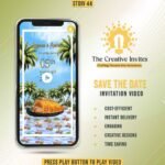 Stylish South Indian wedding e-invite